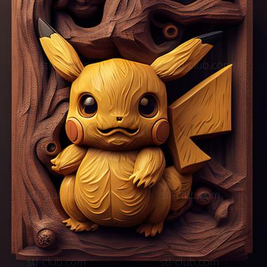 3D model st Pikachu (STL)